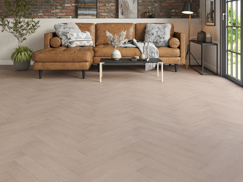 Oakleigh 8mm Herringbone Helmsley Laminate